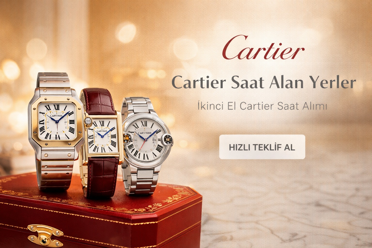 Cartier Saat Alan Yerler